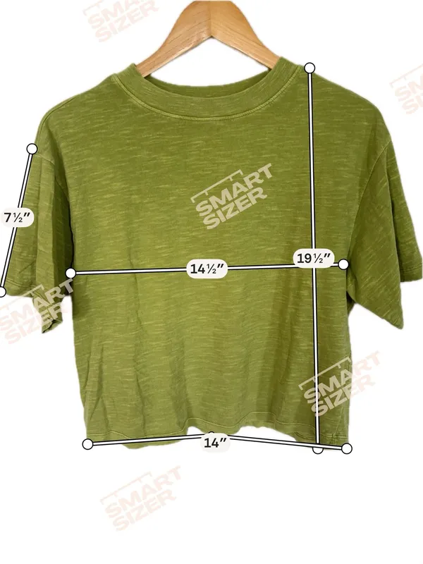 Universal Threads Olive Crop Crew Tee - Image 2