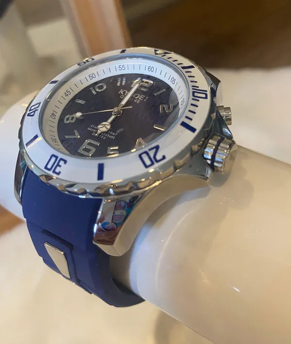 NWT Kyboe! The Original Giant Mariner Watch, Blue/Silver, Unisex MS.48-004.15 - Image 7