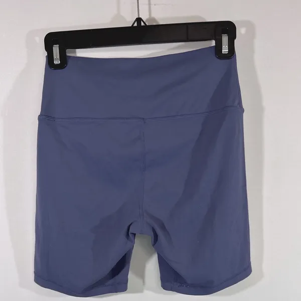 Quince‎ Slate Blue Ultra-Stretch High-Rise 6" Bike Shorts Women Size S Athletic - Image 2
