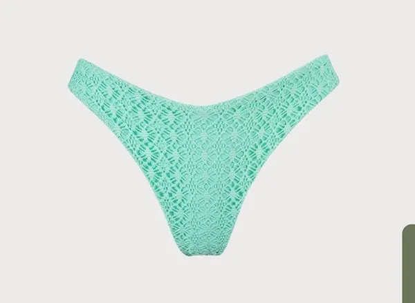 Berlook Cyan V-Cut Mesh Bikini Bottom ONLY 1130 - Image 5