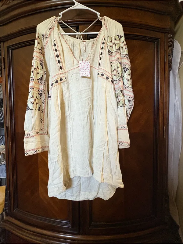 NWT Free People All My Life Embroidered Mini Dress - Image 3