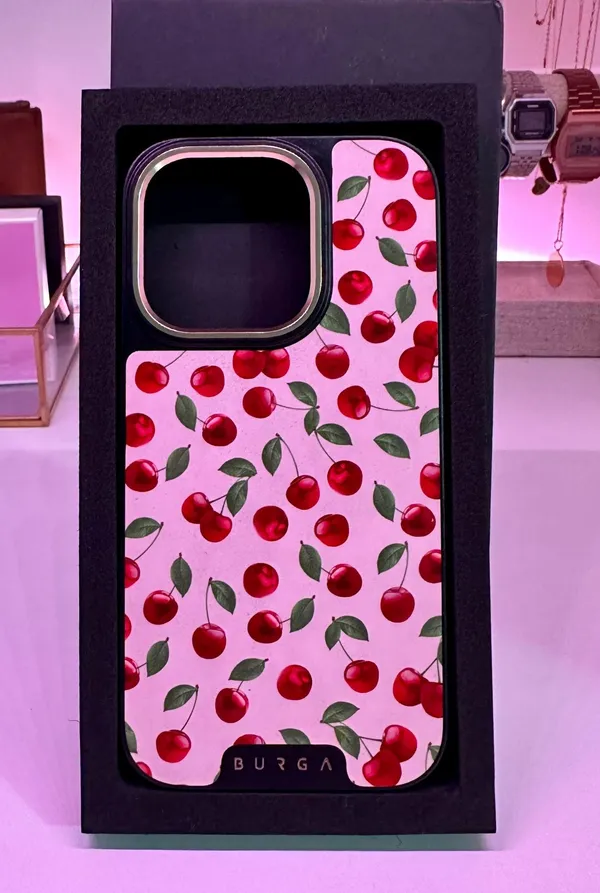 Burga Cherries Phone Case - Image 2
