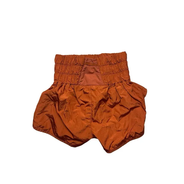 FP Movement Free People The Way Home Shorts Wide Waist Rust Women's Small Active - Image 2
