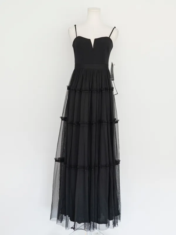 Adrianna Papell - Ruffle Tiered Mesh Sleeveless Gown - Image 2
