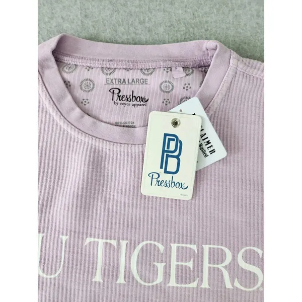 Pressbox Purple LSU‎ Tigers Vintage Wash Pullover Cord Comfy Sweatshirt XL NWT - Image 6