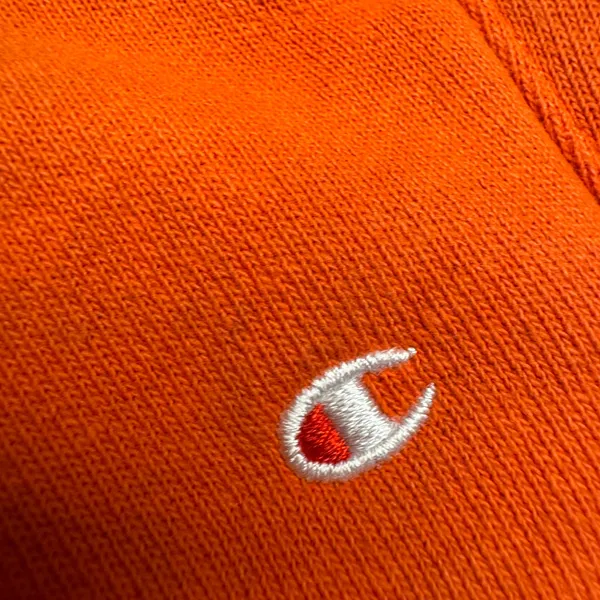 Champion Reverse‎ Weave Sweatpants Orange Fleece Joggers XS Mens Womens - Image 2