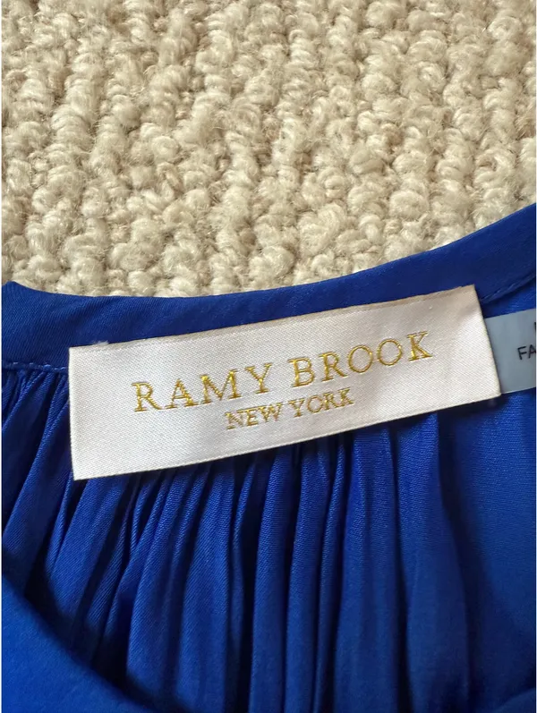 Ramy Brook Drop Waist Blue Dress - Image 4