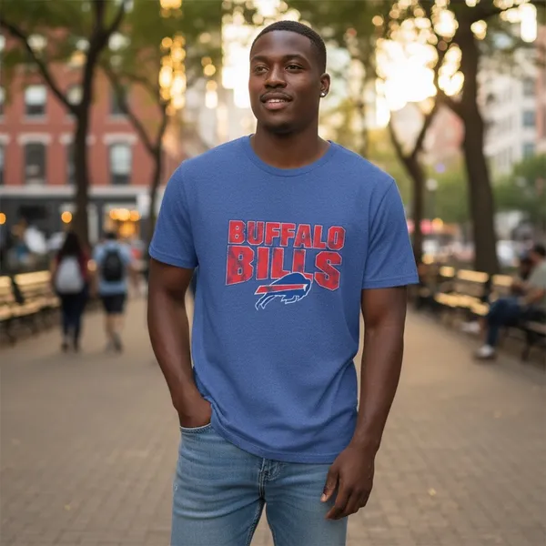 Buffalo Bills NFL Team Apparel Men's Large Short Sleeve T-Shirt Sporty Fanware - Image 2