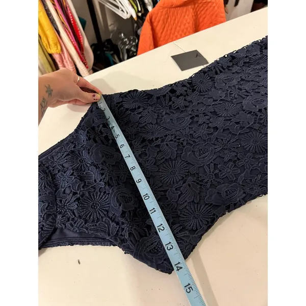 Lulu's Love Poem Navy Blue Floral Lace Sleeveless Cocktail Dress NEW Size XXS - Image 11