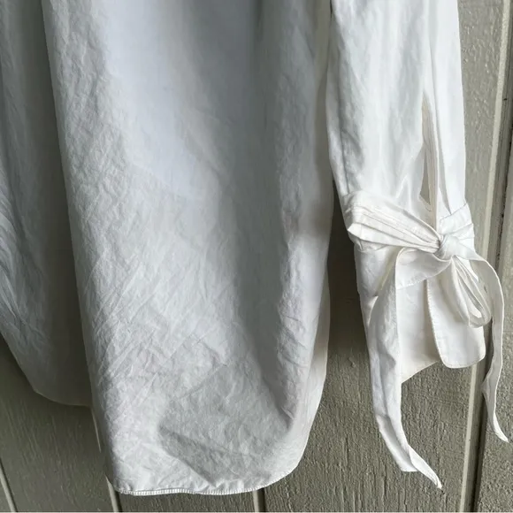 Rag & Bone Dylan Long‎ Sleeve Poplin Shirt White Size S - Image 10