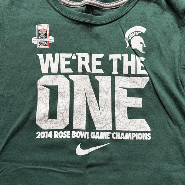 Nike Michigan State 2014 Rose Bowl Champions Tee Size L - Image 2