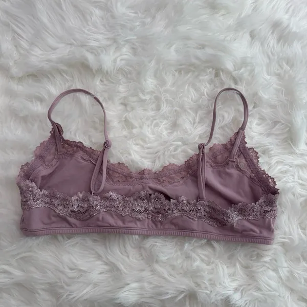 SKIMS Fits Everybody Lace Scoop Bralette Size XL - Image 4