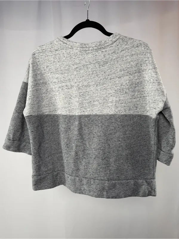 Vintage Abercrombie & Fitch‎ NYC Graphic 3/4 Crewneck Sweatshirt Gray Rose Gold - Image 4