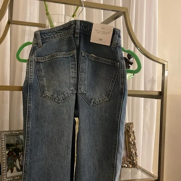 Zara The 70’s High Rise Full Length slim fit Jeans size 4 - Image 7