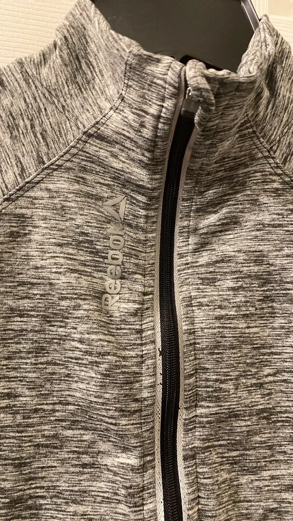 Reebok Womens Athletic Running Stretch Quarter Zip Jacket - Image 6