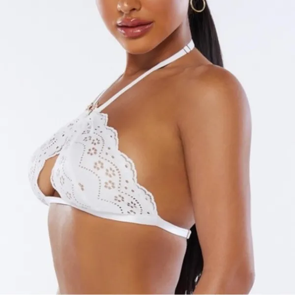 Savage X Fenty White Lace Bra - Image 2