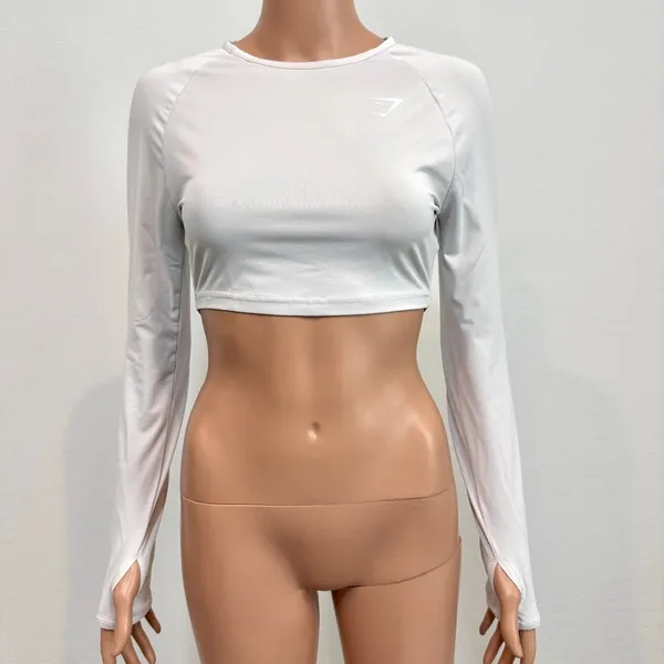 Gymshark XS mesh back active training crop top TLS2 3564 - Image 9