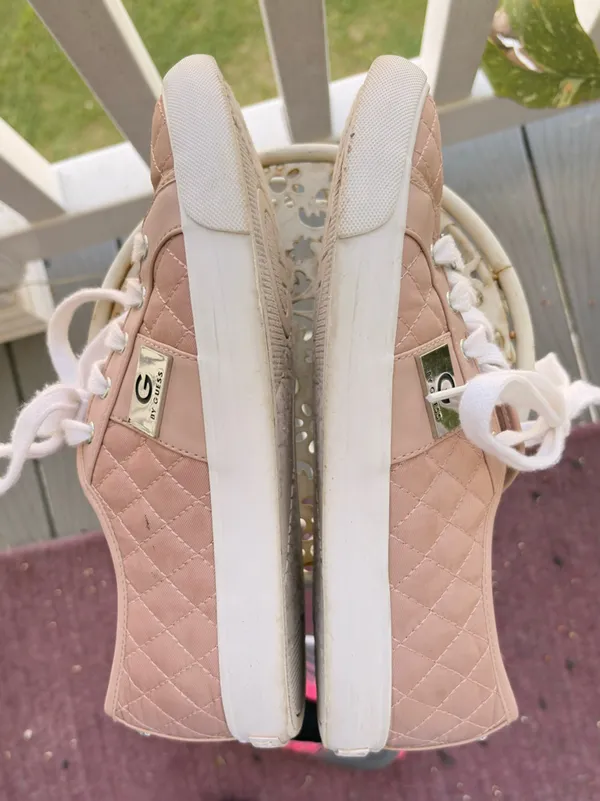 Guess Quilted Blush Pink Women's Sneakers - Image 5