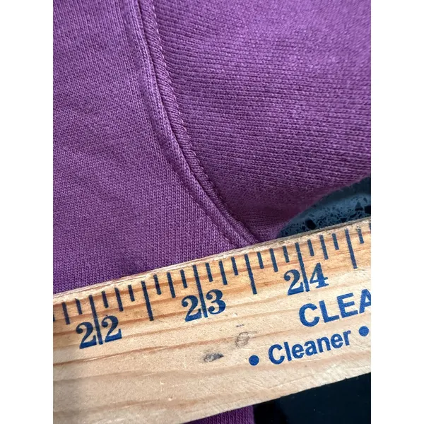 Pact kisses‎ Organic Cotton Sweatshirt Womens Large Purple Lip Graphic Pullover - Image 5