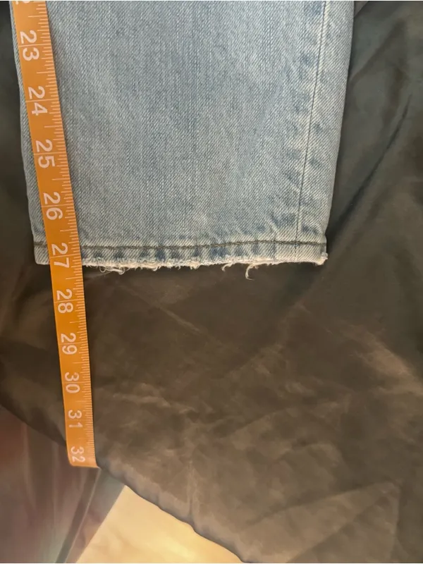 Madewell curvy perfect vintage straight jeans Light Wash NWOT size 26 - Image 14