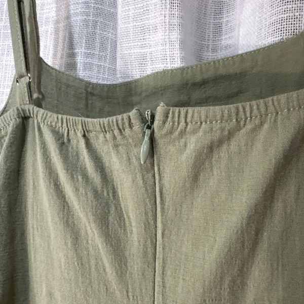 Princess Polly Women's Dreams Green Romper Sleeveless Shorts Pockets Cuffed Sz 4 - Image 6