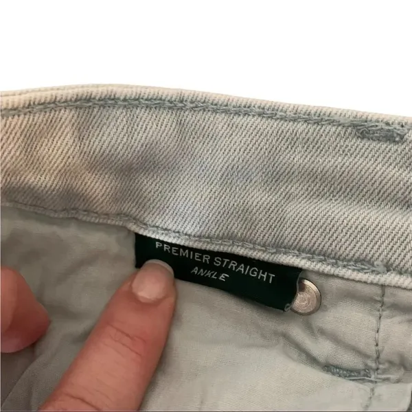 Lauren Ralph Lauren Jeans Blue Gray High Rise Premier Straight Ankle sz 10 - Image 11