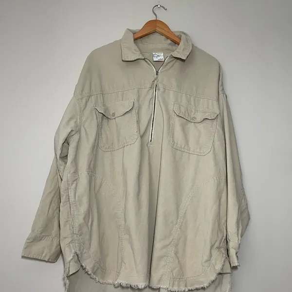 Aerie Offline Corduroy Quarter Zip Shacket - Image 2