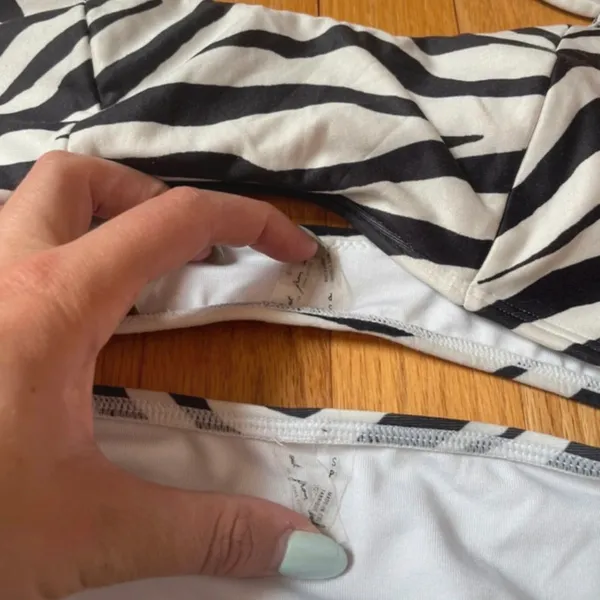 Out From Under Zebra Print Bikini - Image 2
