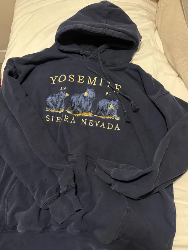 Brandy Melville Navy Hoodie - Image 3