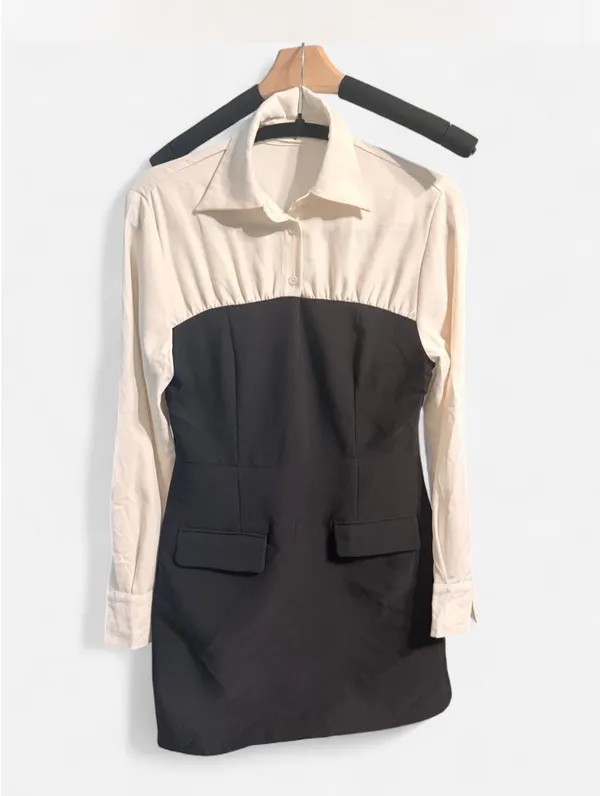 Commence Two-Tone Mini Dress - Image 3
