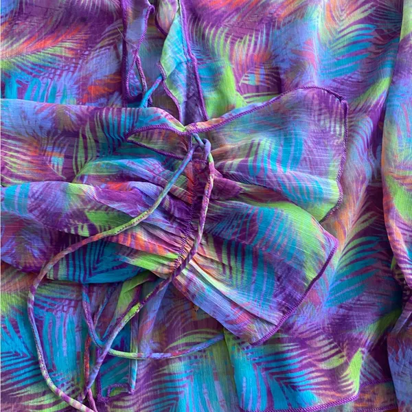 Urban Outfitters size med purple feather quirky abstract open front cardi - Image 8
