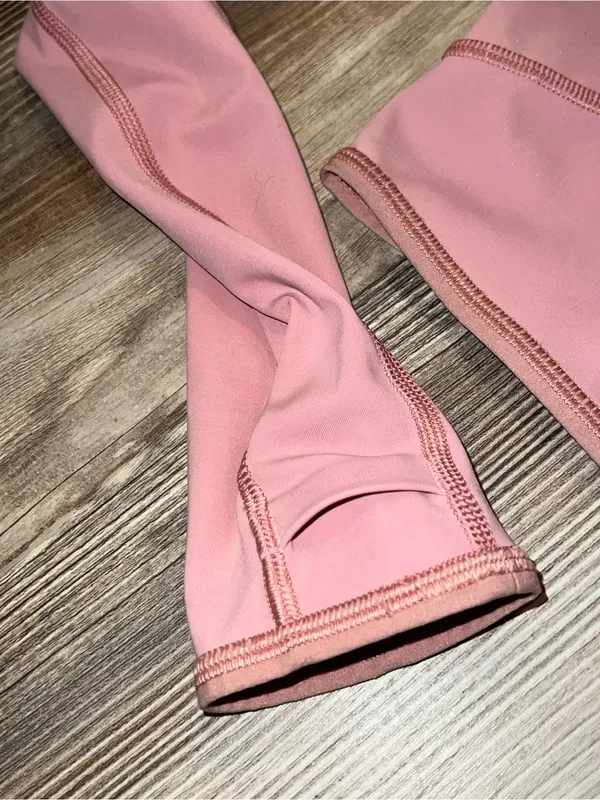 lululemon athletica Break a Trail 1/2 zip Performance Hoodie in pastel pink 2 - Image 4