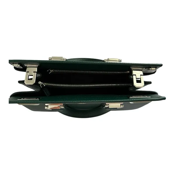 Gucci Small Zumi Green Grainy Leather Handbag - Image 6