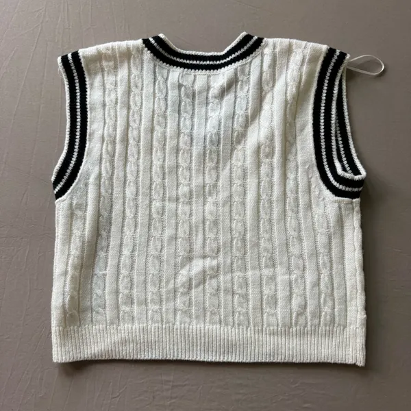 Sugar Moon cable knit sweater vest - Image 2