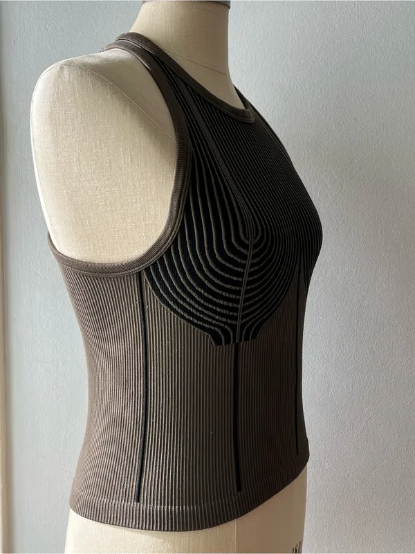 Gladiator Grunge Tank• Olive & Black• Sz S - Image 4
