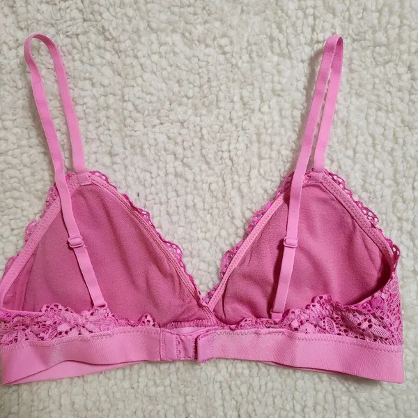 Aerie Ribbed Lace Padded Bralette Size S - Image 7