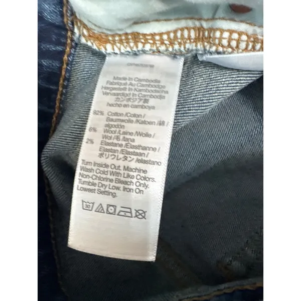 Madewell The Perfect Vintage Jean High Rise Straight Leg Dark‎ Wash Blue Size 26 - Image 4