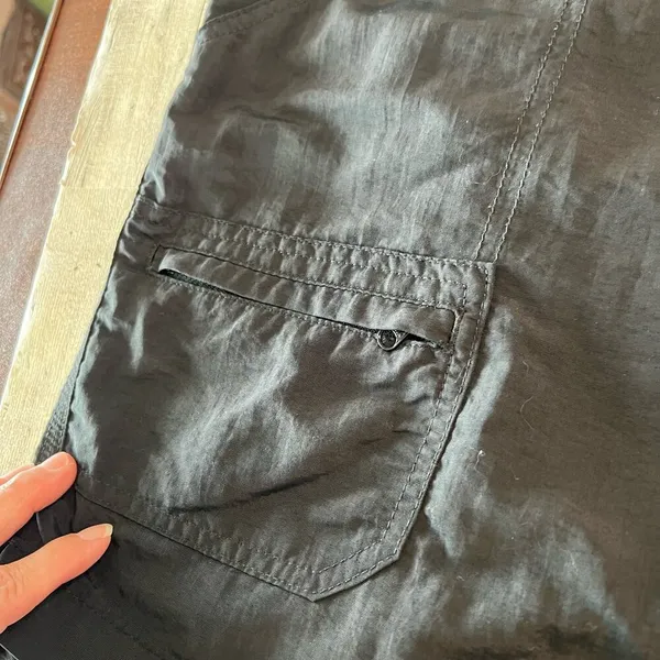 World Wide Sportsman Nylon Cargo Shorts Women’s Size 18 Black Hiking Outdoor - Image 3
