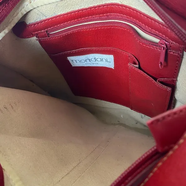 Vintage Mondani New York Red Purse - Image 7