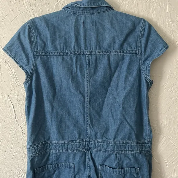Old Navy Blue Jumpsuit with Short Sleeves - Image 7