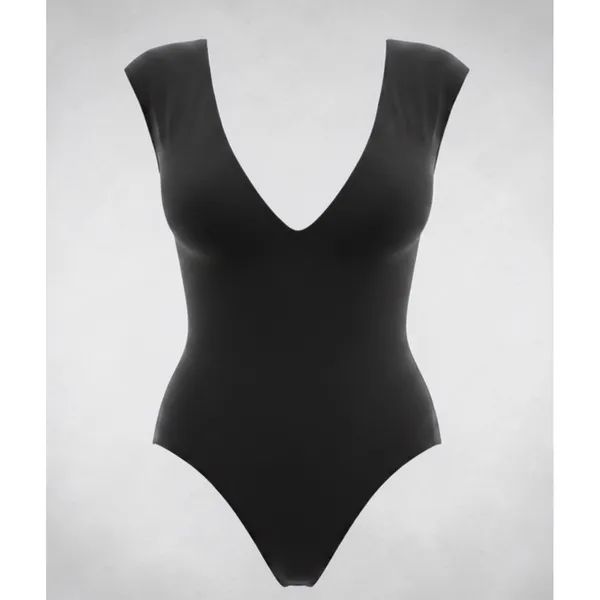 TA3 Plungey Muscle One Piece Swimsuit Black XL Short NWT Sculpting Retail $178 - Image 3