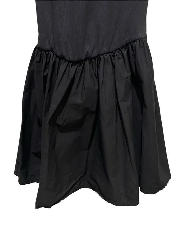 ASOS Design Ribbed Sleeveless Bubble Hem Mini Dress Black Women’s Size Small - Image 4