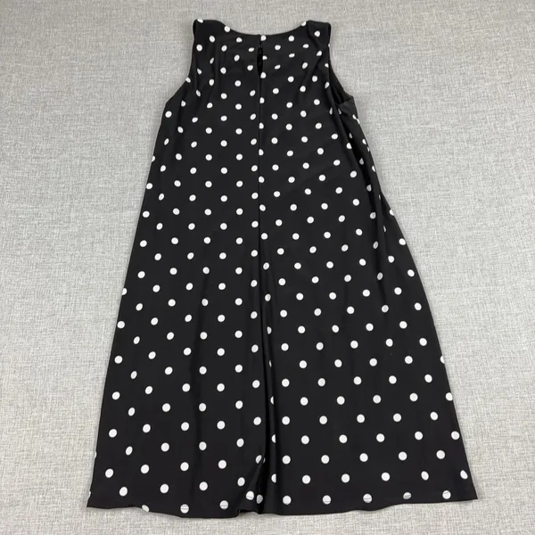 Lauren Ralph Lauren Dress Womens 4 Black Polka Dot Sleeveless A-Line Short - Image 2