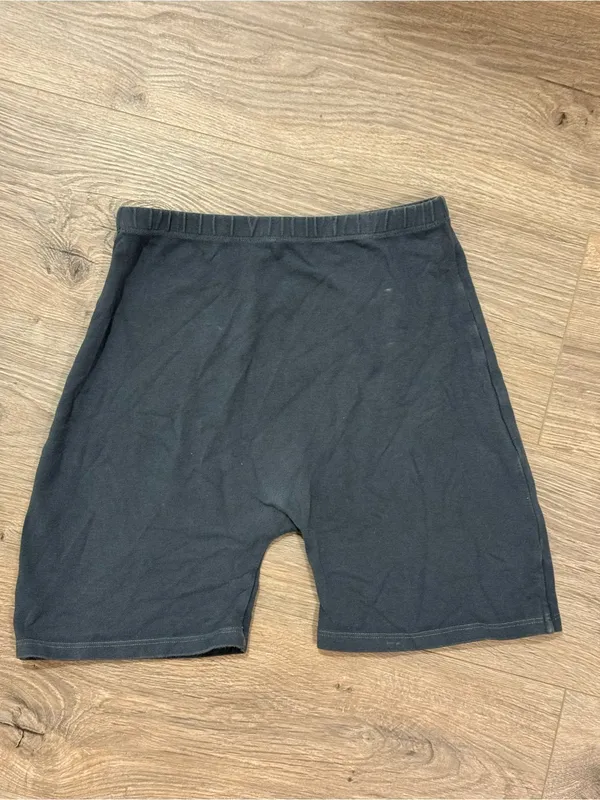 Brandy Melville Classic Dark Gray Cotton Biker Shorts One Size - Image 2