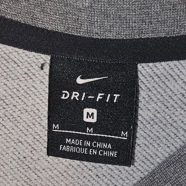 Nike Womens‎ Gray Logo Crop Sweatshirt Medium - Image 5