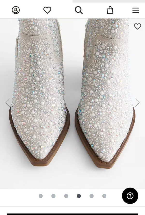 Bedazzled Booties Size 10 - Image 4