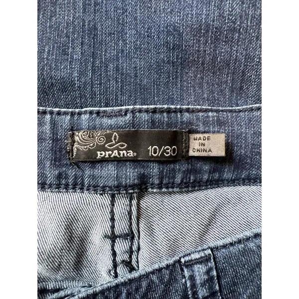 Prana Jeans Womens Size 10/30 Blue Kara Dark Wash Low Rise‎ Straight Leg Denim - Image 3