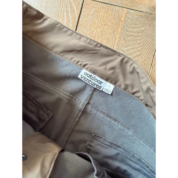 Outdoor Ventures Softshell Pants Womens Brown L/SL Size L - Image 3