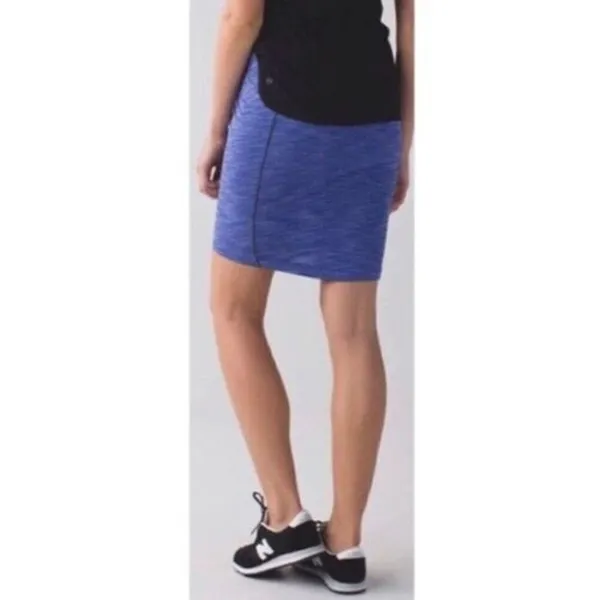 ✨Lululemon &go Where To Sz 2 Heather Blue Skirt✨ - Image 5
