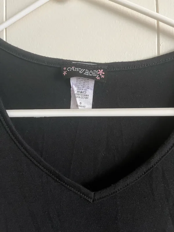 Candy Rain Maternity Black rhinestone Crane with diaper top with rhinestone - Size S - Image 2